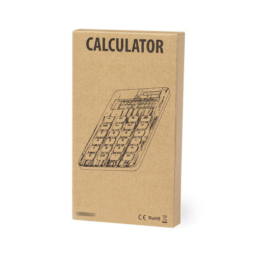 Bambusowy kalkulator jasnobrązowy V8336-18 (3)