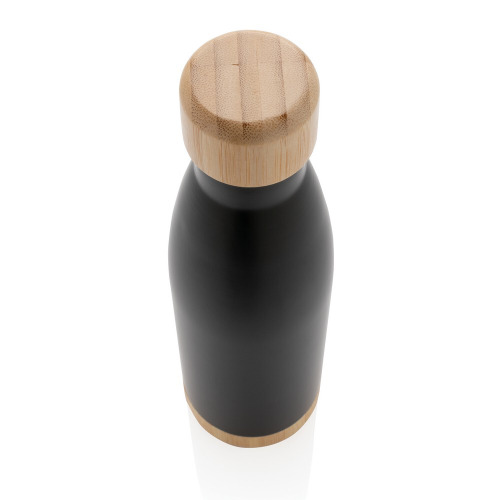 Butelka termiczna 700 ml, bambusowy element czarny P436.791 (2)