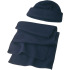 Zestaw zimowy, czapka i szalik granatowy V7011-04  thumbnail