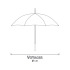 Wiatroodporny parasol, rączka C biały V0492-02 (1) thumbnail