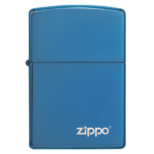 Zapalniczka Zippo Classic z logo Niebieski połysk ZIP60001579 (1)