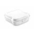 Pudełko śniadaniowe "kanapka" biały V9525-02  thumbnail