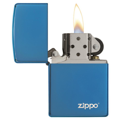 Zapalniczka Zippo Classic z logo Niebieski połysk ZIP60001579 (2)