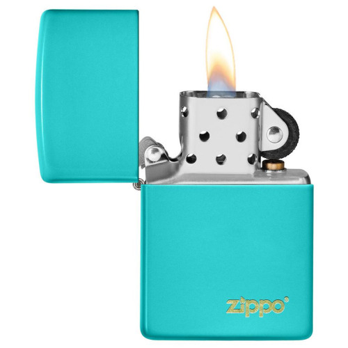 Zapalniczka Zippo Classic z logo Flat Turquoise ZIP60005827 (2)