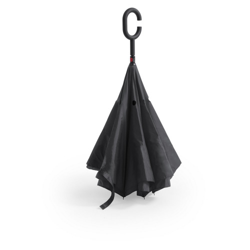 Odwracalny parasol czarny V8987-03 