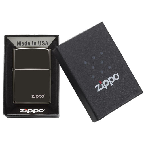Zapalniczka Zippo Classic z logo Czarny połysk ZIP60001246 (3)