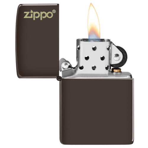 Zapalniczka Zippo Classic z logo Brązowy mat ZIP60005215 (2)