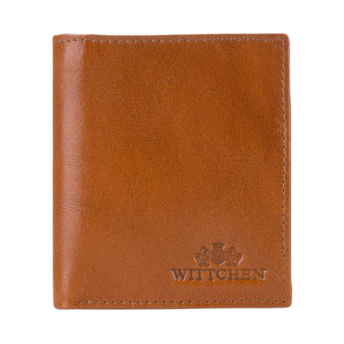 Męski portfel WITTCHEN ze skóry mały Jasny brąz WITT26-1-422 