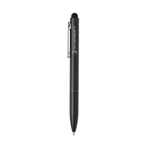 Długopis, touch pen Kymi, aluminium z recyklingu czarny P611.231 (4)