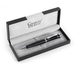 Długopis przekręcany Charles Dickens w pudełku