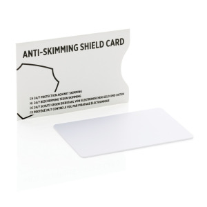 Karta do portfela, ochrona RFID biały
