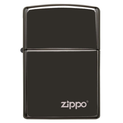 Zapalniczka Zippo Classic z logo Czarny połysk ZIP60001246 (1)