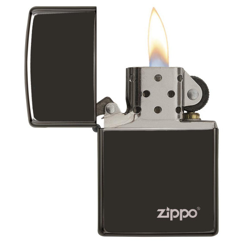 Zapalniczka Zippo Classic z logo Czarny połysk ZIP60001246 (2)