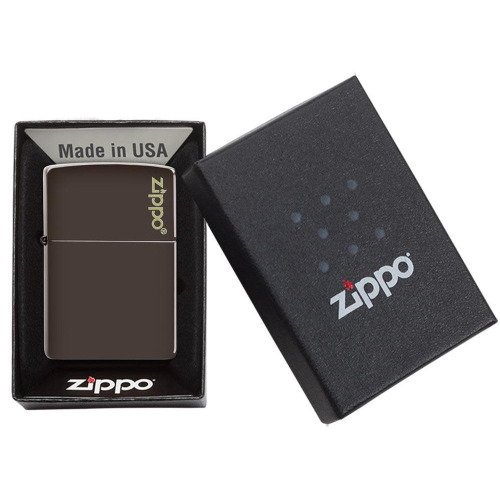 Zapalniczka Zippo Classic z logo Brązowy mat ZIP60005215 (3)