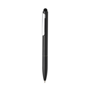 Długopis, touch pen Kymi, aluminium z recyklingu czarny