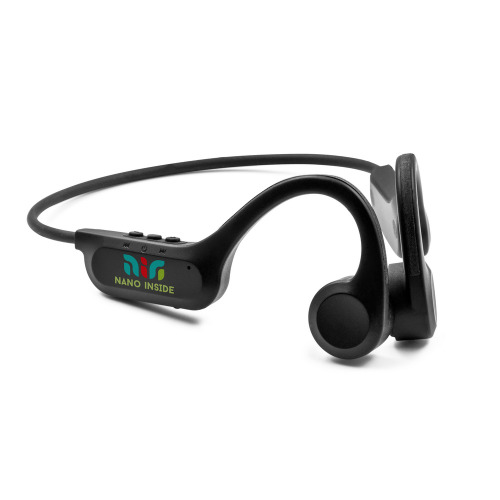 Kostne słuchawki bezprzewodowe | Jasmine czarny V1417-03 