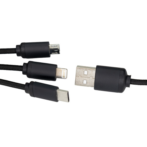 Długi kabel 3w1 z podświetlanym logo czarny EG053403 (3)