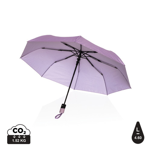 Mały parasol automatyczny 21" Impact AWARE™ RPET fioletowy P850.430 (8)