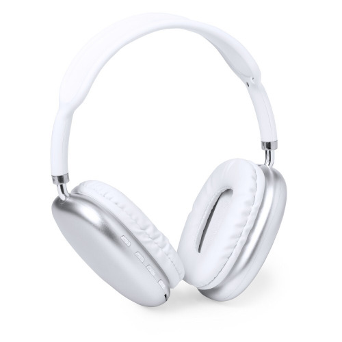 Bezprzewodowe słuchawki nauszne, radio biały V1349-02 (2)