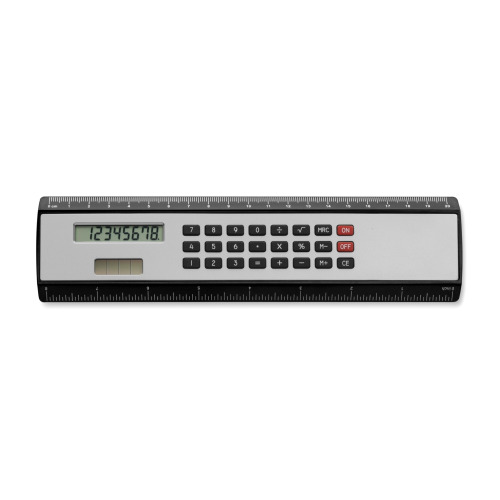 Linijka, kalkulator czarny V3030-03 