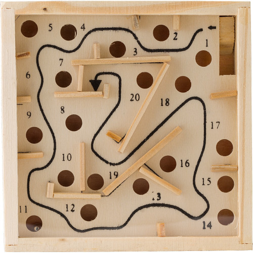 Drewniana gra zręcznościowa brązowy V1505-16 (1)