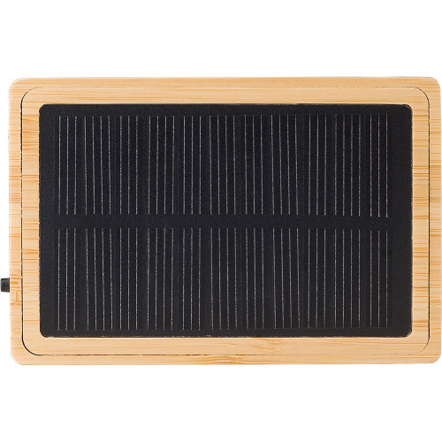 Głośnik bezprzewodowy 3W z panelem słonecznym brązowy V1507-16 (2)