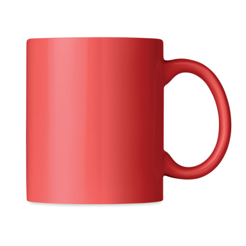 Kolorowy kubek ceramiczny czerwony MO6208-05 (3)