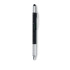 Długopis poziomica z linijką czarny MO8679-03  thumbnail