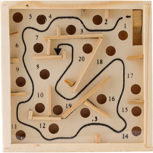 Drewniana gra zręcznościowa brązowy V1505-16 (2)