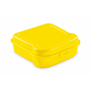 Pudełko śniadaniowe "kanapka" żółty
